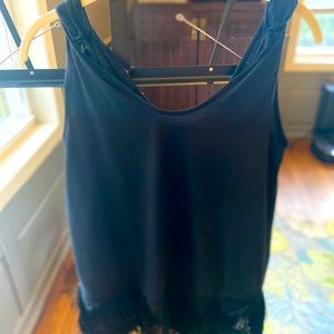 Festive black Banana Republic top